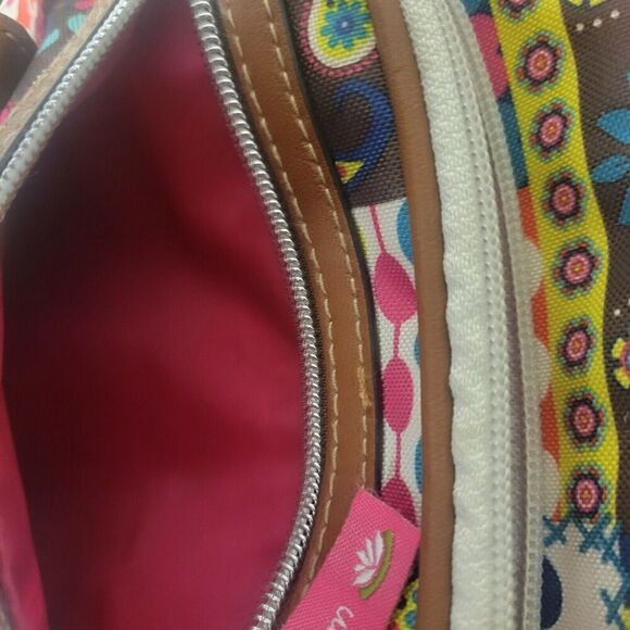 Lily Bloom Crossbody Paisley and More Canvas Purse Adjustable Strap Lined - Picture 7 of 9